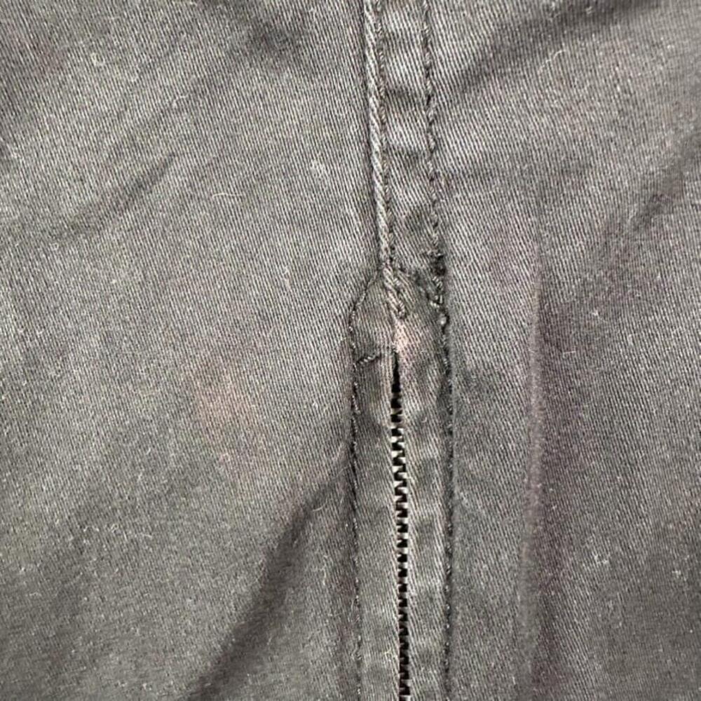 Forever 21 Cargo Pants Womens Large Black Zipper Skater Rockstar Grunge Y2K - Picture 11 of 12